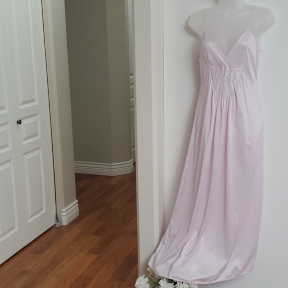 Vintage eyelet penoir set S/M 34-35 bust - Picture 5 of 7